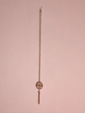 Long Gorgeous Goldtone Tassel Pendant Necklace - Women Unique Jewelry
